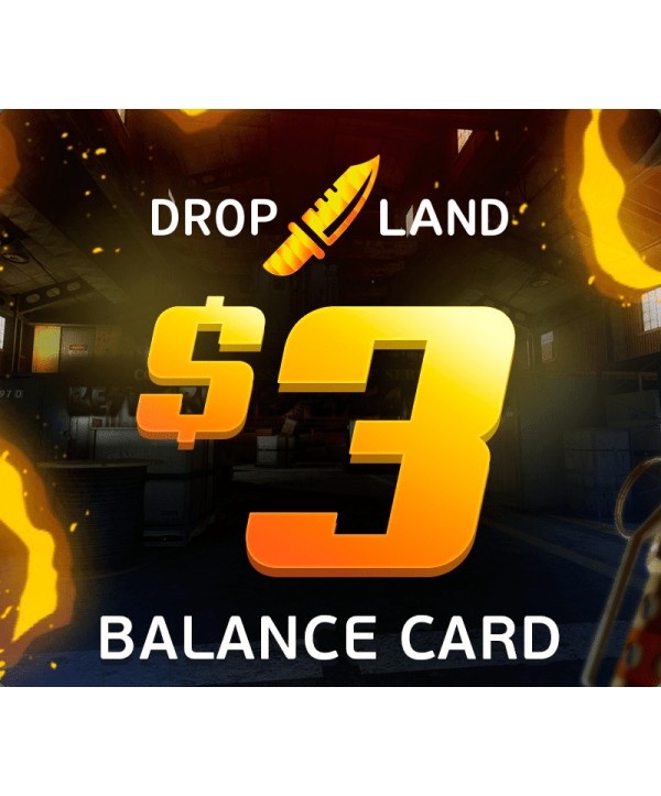 Dropland.net 3 USD Wallet Card Key GLOBAL